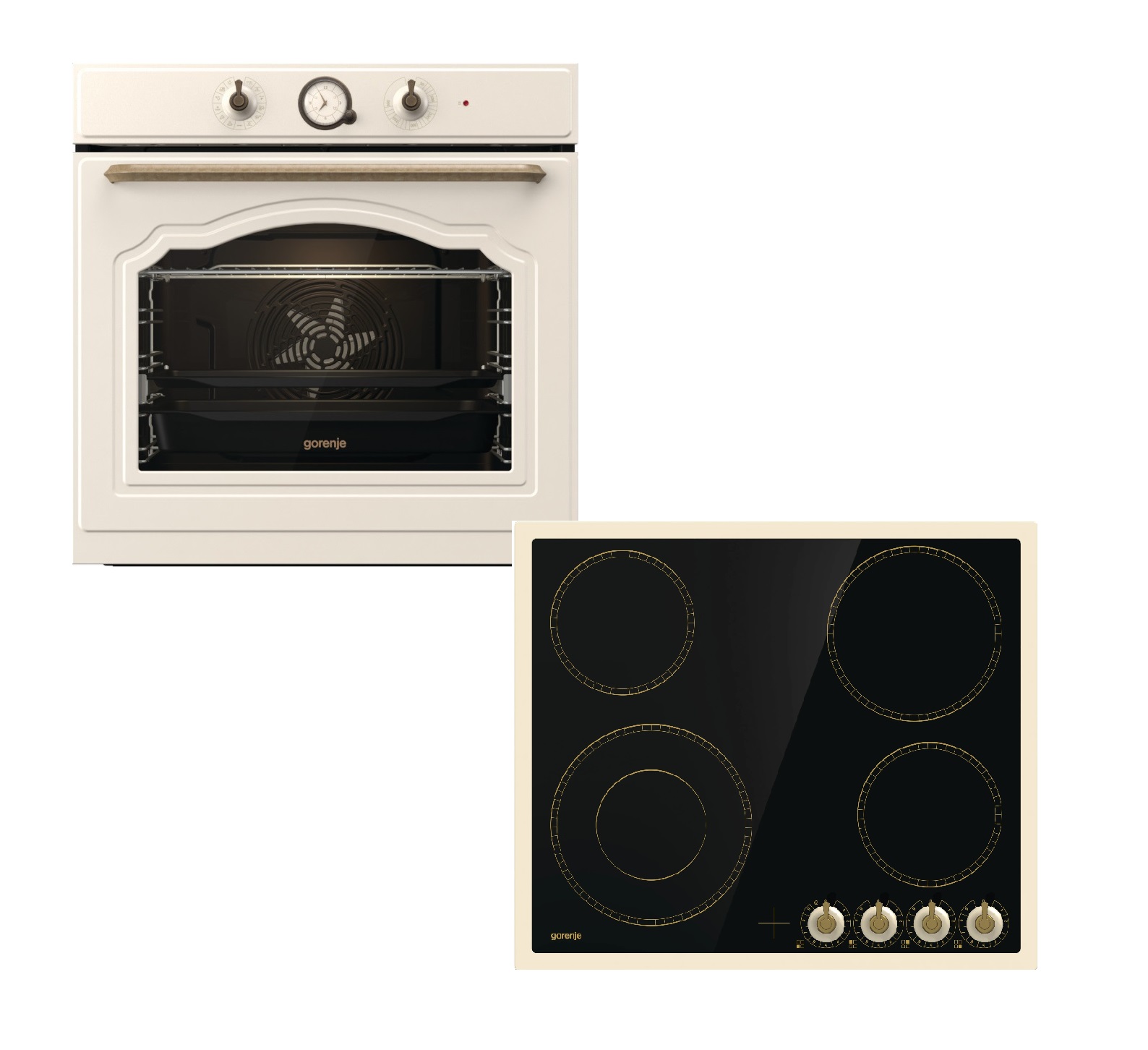 Gorenje Σετ Φούρνος BOS67372CLI + Εστία EC642CLI