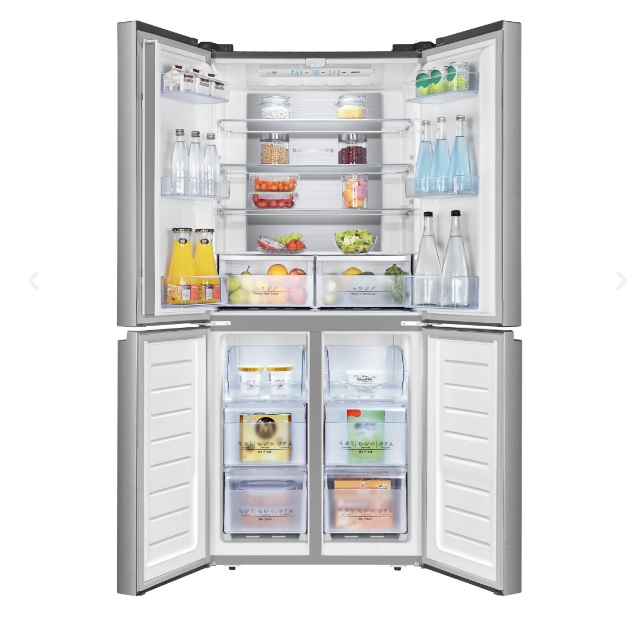 Hisense Ψυγείο Ντουλάπα RQ563N4SI2 Total Νo Frost 454Lt Inox