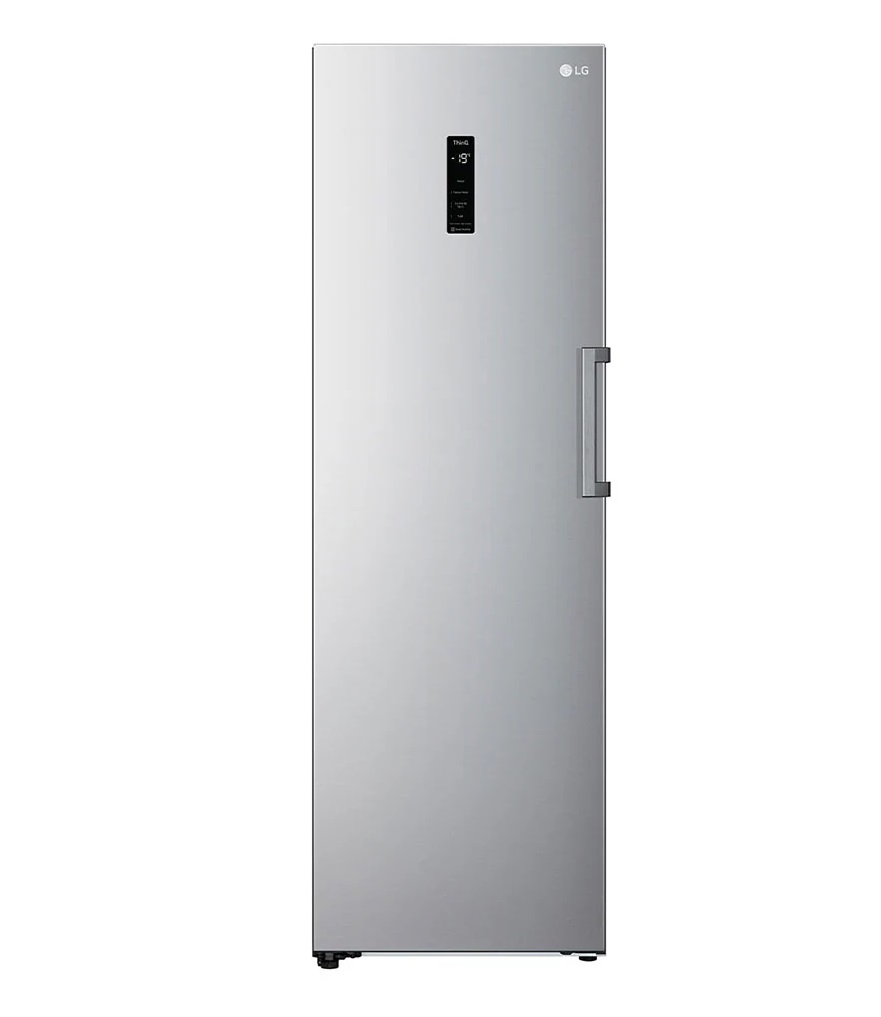 LG Κάθετος Καταψύκτης GFE41PZGSZ 324lt NoFrost Silver