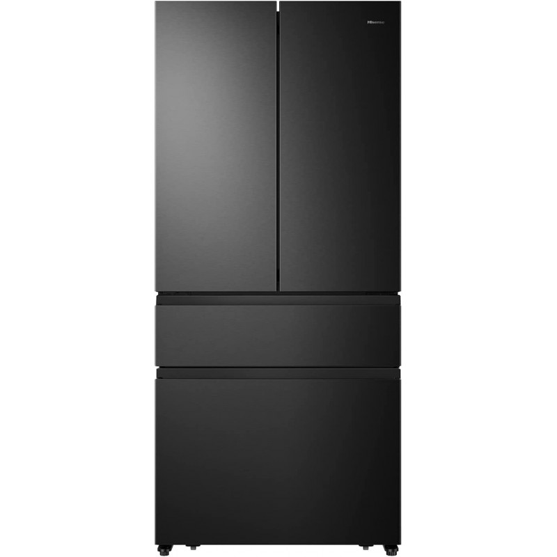 Hisense Ψυγείο Ντουλάπα RF540N4SBF2 Total NoFrost 480lt Υ181.7xΠ79.4xΒ70.6εκ. Μαύρο