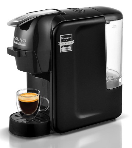 Bruno  Μηχανή Espresso BRN-0124 3 σε 1  Nespresso/Dolce Gusto/Καφέ σε Σκόνη Πίεσης 19bar 1450W Μαύρη