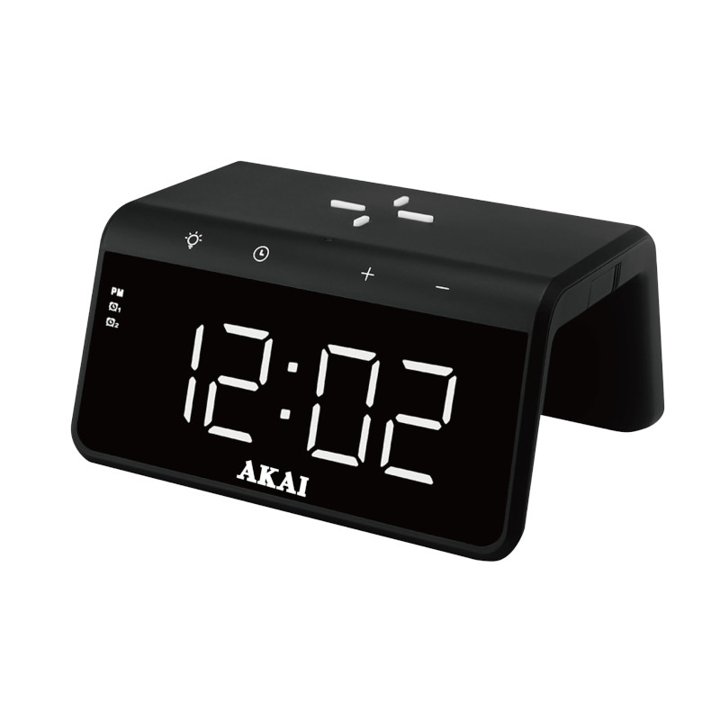 Akai Ψηφιακό Ρολόι-Ξυπνητήρι ACRB-2000 με Ασύρματη Φόρτιση 15W (1105221-0011)