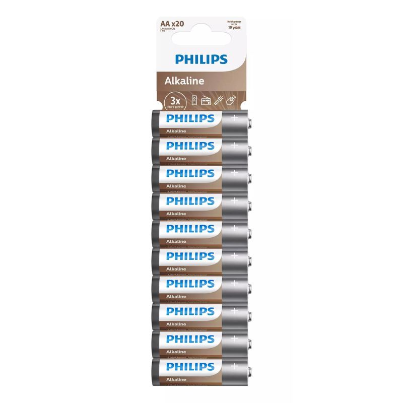 Philips Αλκαλικές Μπαταρίες LR6A20T/GRS Entry 20τεμ ΑΑ (1150350-0010)