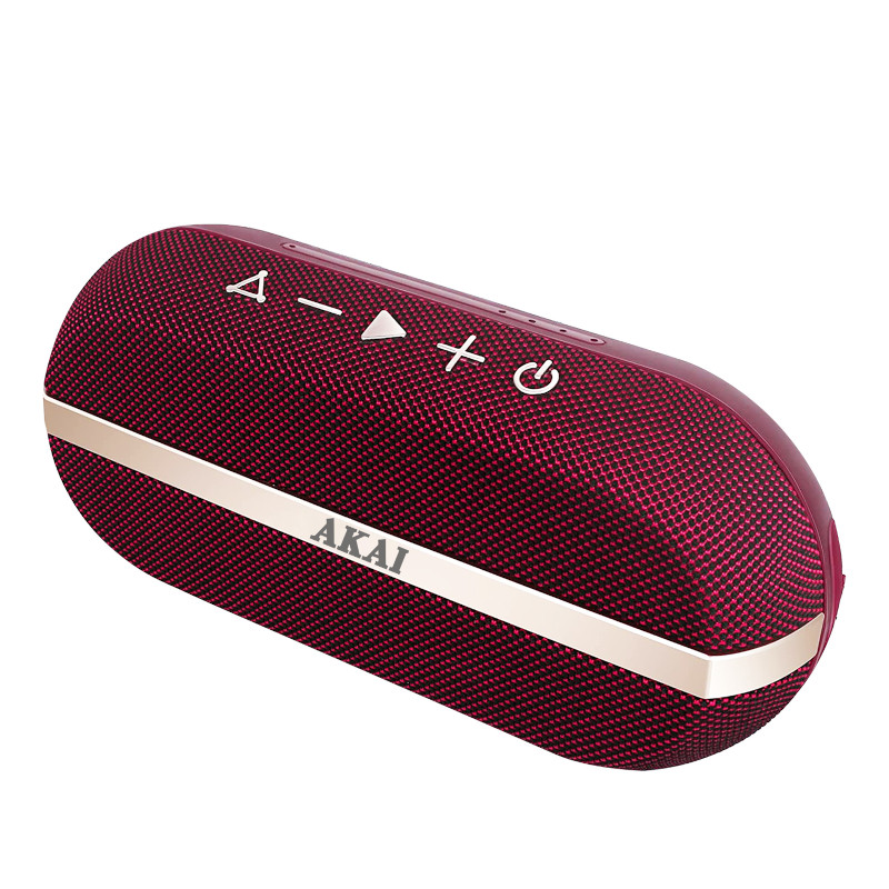Akai Φορητό Ηχείο Bluetooth ABTSW-30R Αδιάβροχο TWS (110583-0016) Κόκκινο 