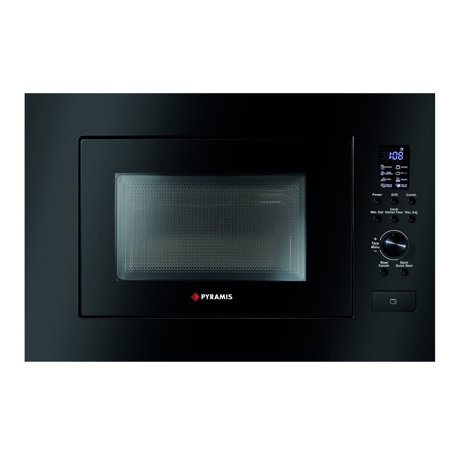 Pyramis Εντοιχιζόμενος Φούρνος Μικροκυμάτων  30 Black (034011401) 23lt