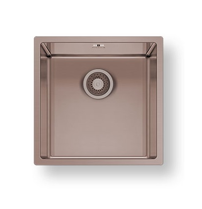 Pyramis Νεροχύτης Ισόπεδος Astris Colora 1B 40x40cm (101055301) Copper