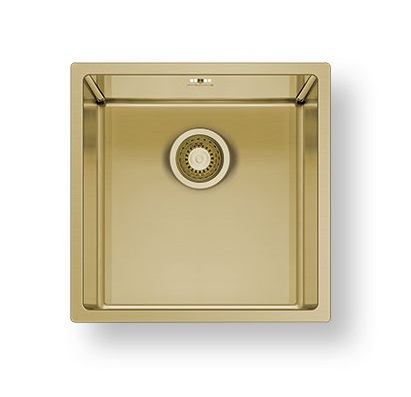 Pyramis Νεροχύτης Ισόπεδος Astris Colora 1B 40x40cm (101055401) Gold