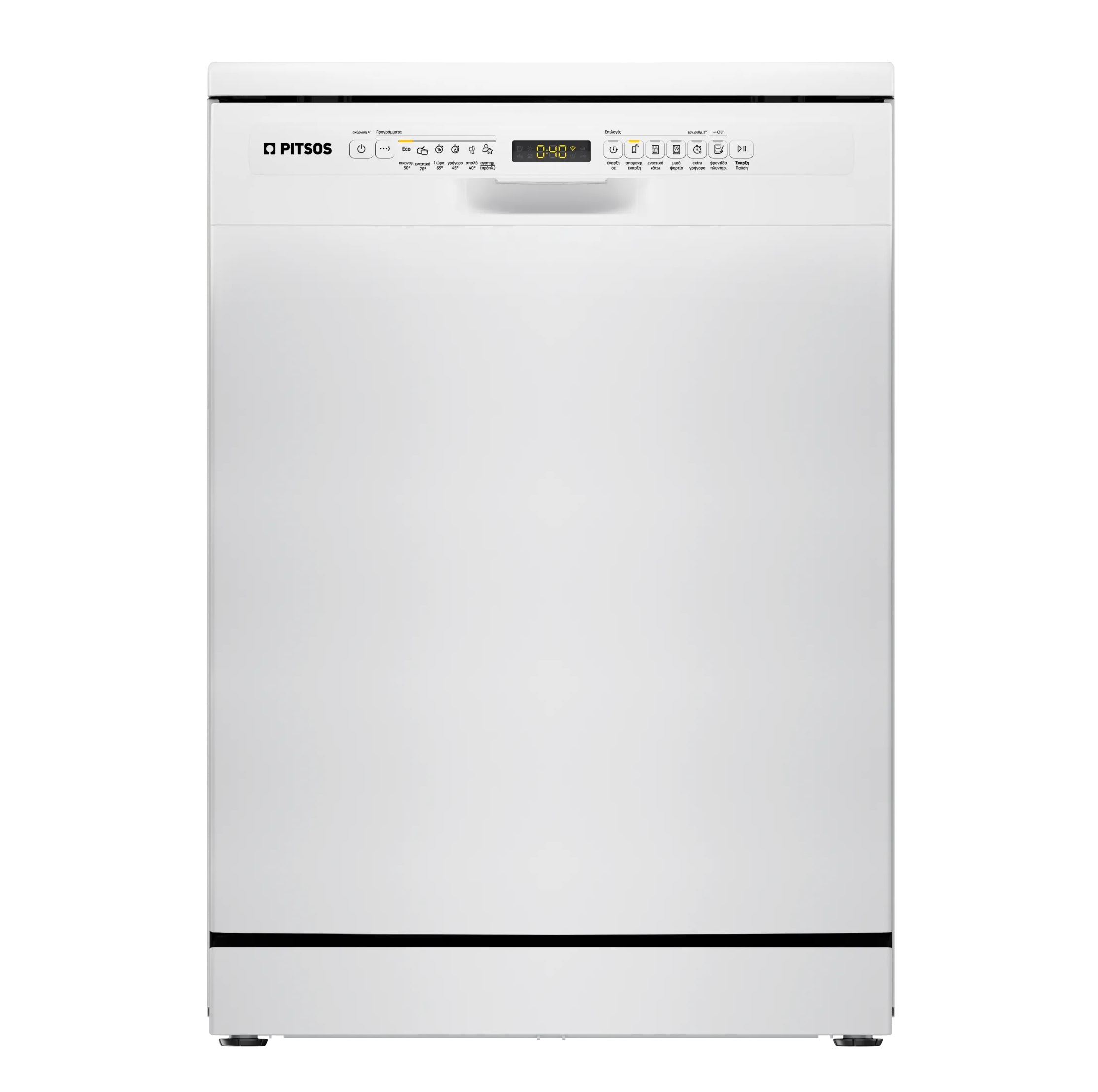 Pitsos Πλυντήριο Πιάτων DSF60W01 για 12 Σερβίτσια Π60xY84.5εκ. Λευκό