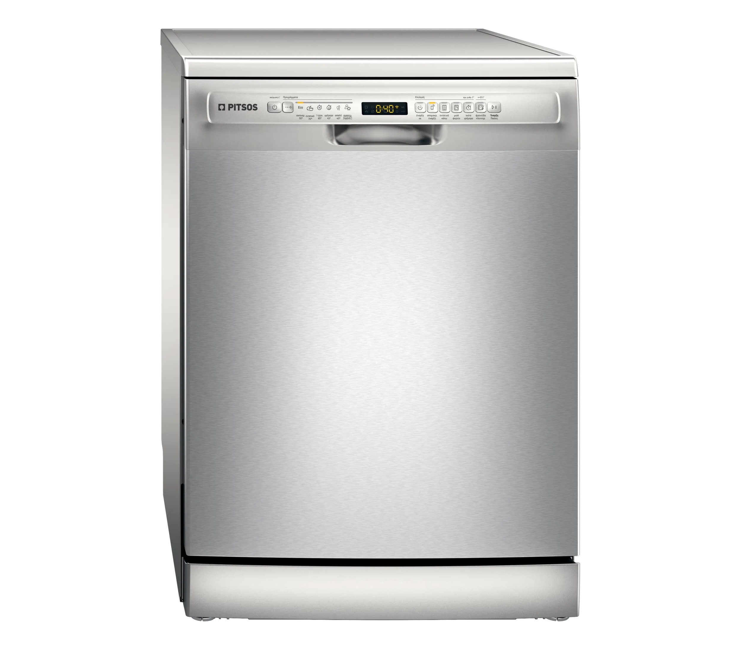 Pitsos Πλυντήριο Πιάτων DSF60I01 για 12 Σερβίτσια Π60xY84.5εκ Inox