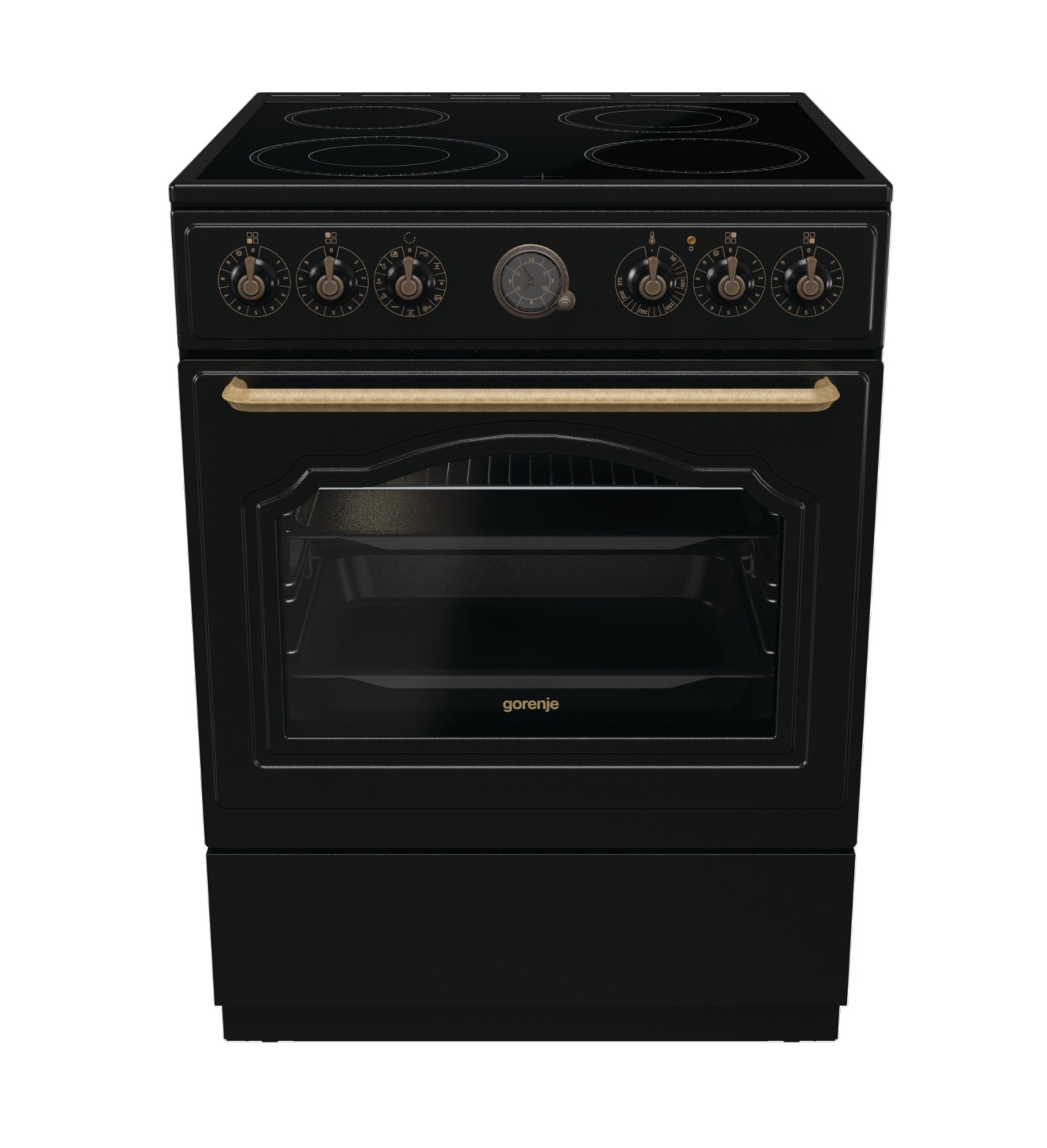Gorenje Κεραμική Κουζίνα Classico GECS6B70CLB (740765) Μαύρη