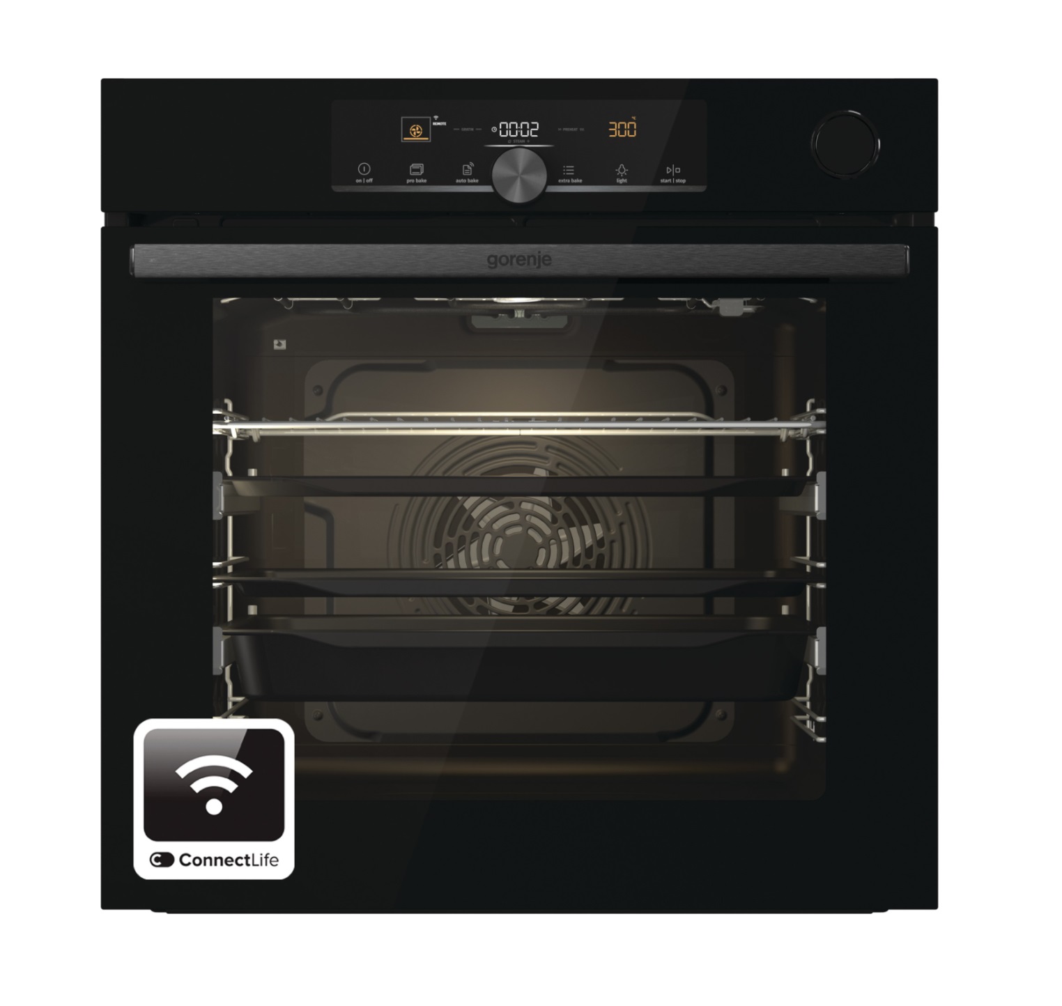 Gorenje Εντοιχιζόμενος Φούρνος Ανω Πάγκου BSA6747A04BGWI (739568) Ατμού 77Lt