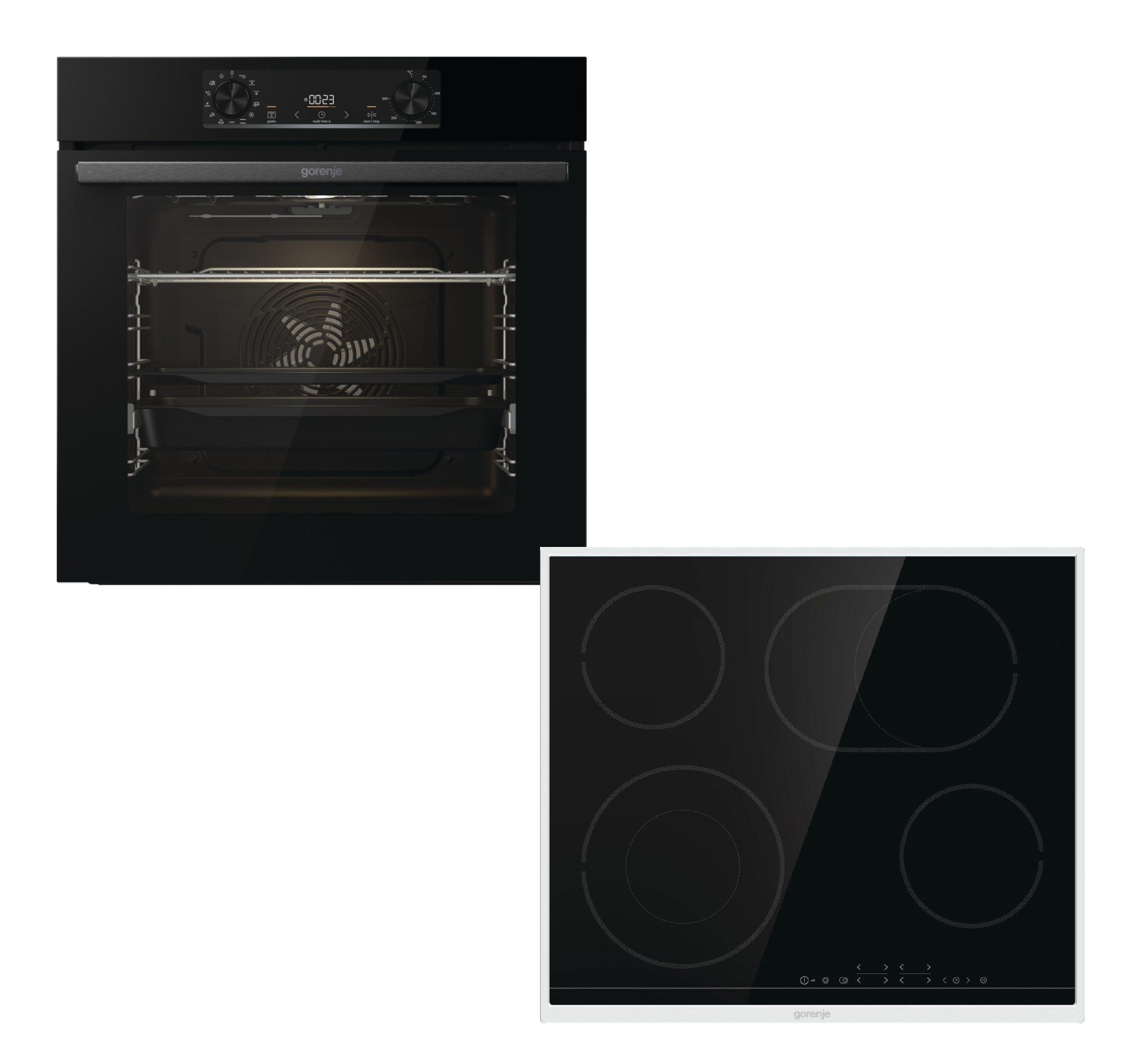 Gorenje Σετ Φούρνος Ανω Πάγκου BOS6737E06BG + Εστίες Κεραμικές ECT43X (034062901)