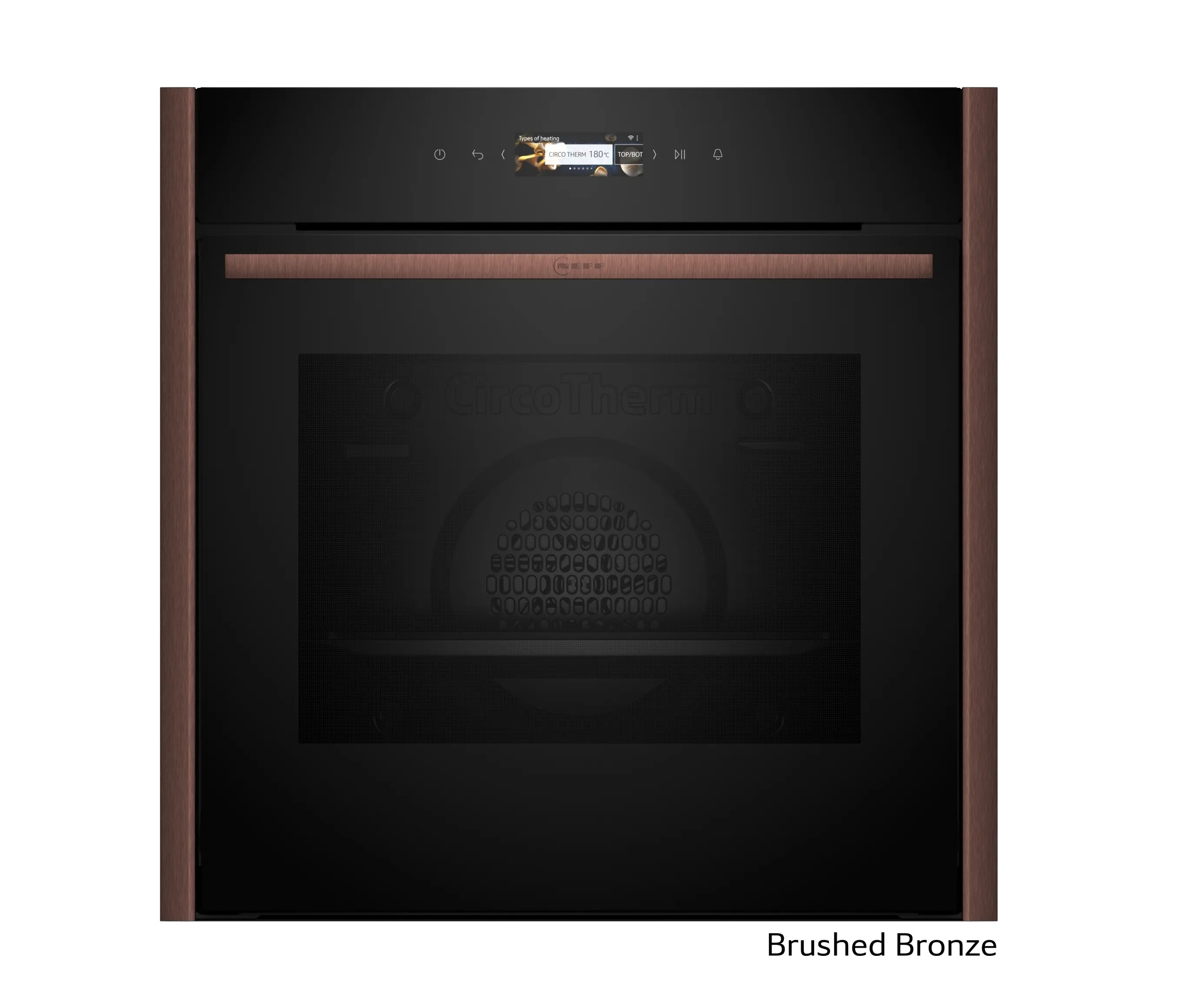 Neff Εντοιχιζόμενος Φούρνος Ανω Πάγκου Flex Design B29CR7KY0 71lt Brushed Bronze