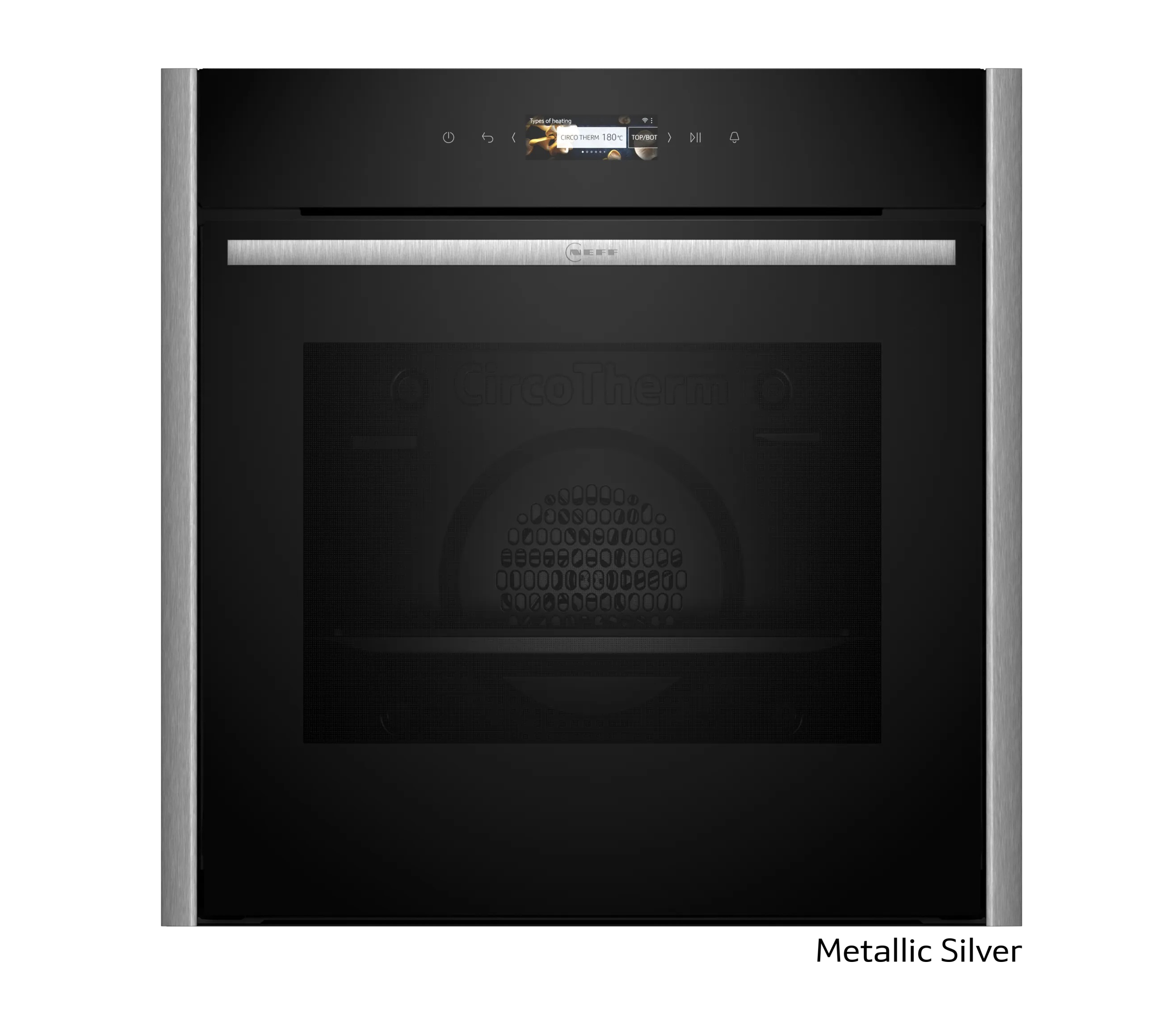 Neff Εντοιχιζόμενος Φούρνος Ανω Πάγκου Flex Design B29CR7KY0 71lt Metallic Silver
