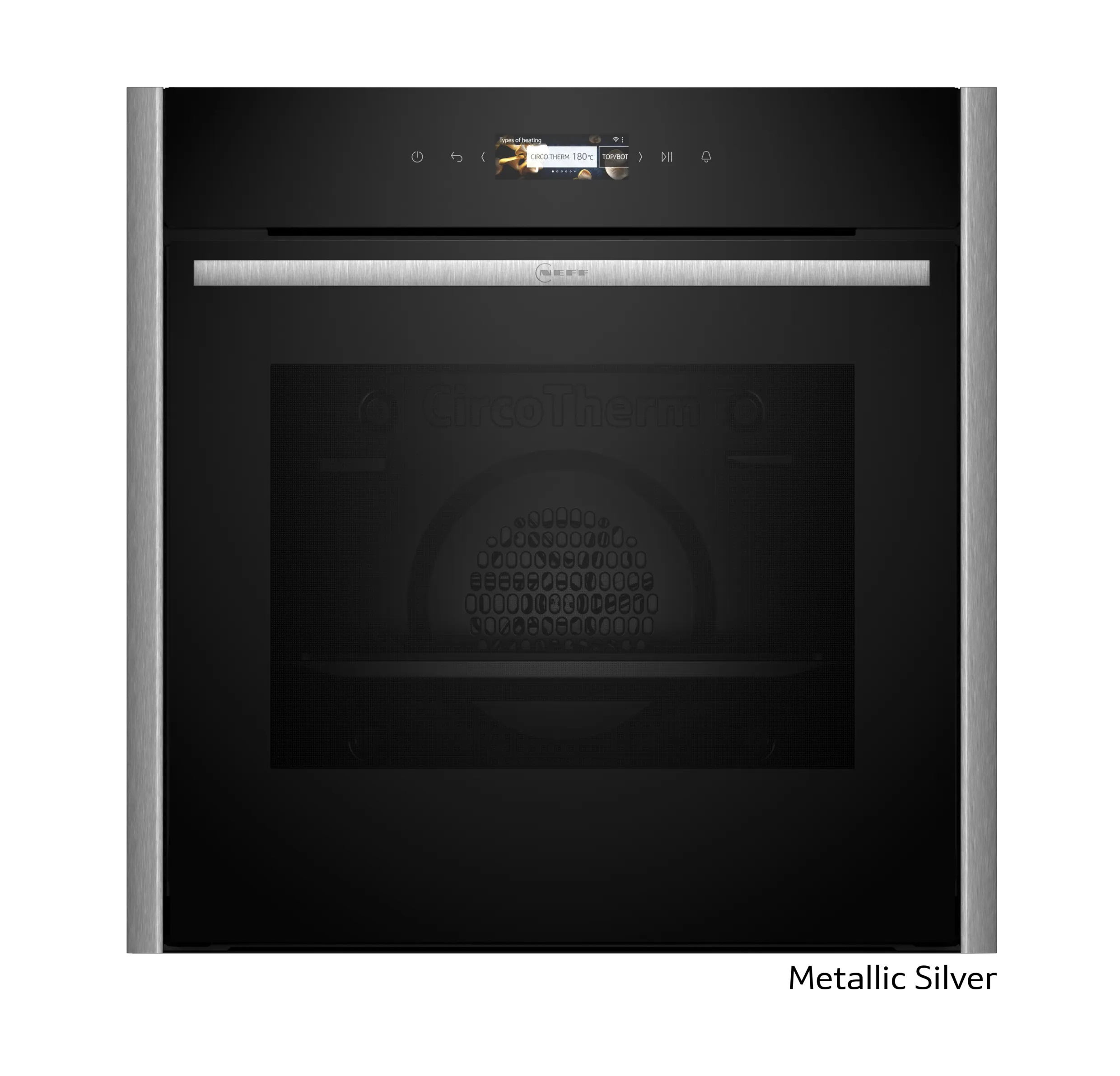 Neff Εντοιχιζόμενος Φούρνος Ανω Πάγκου Flex Design B29CR3AY0 71lt Metallic Silver