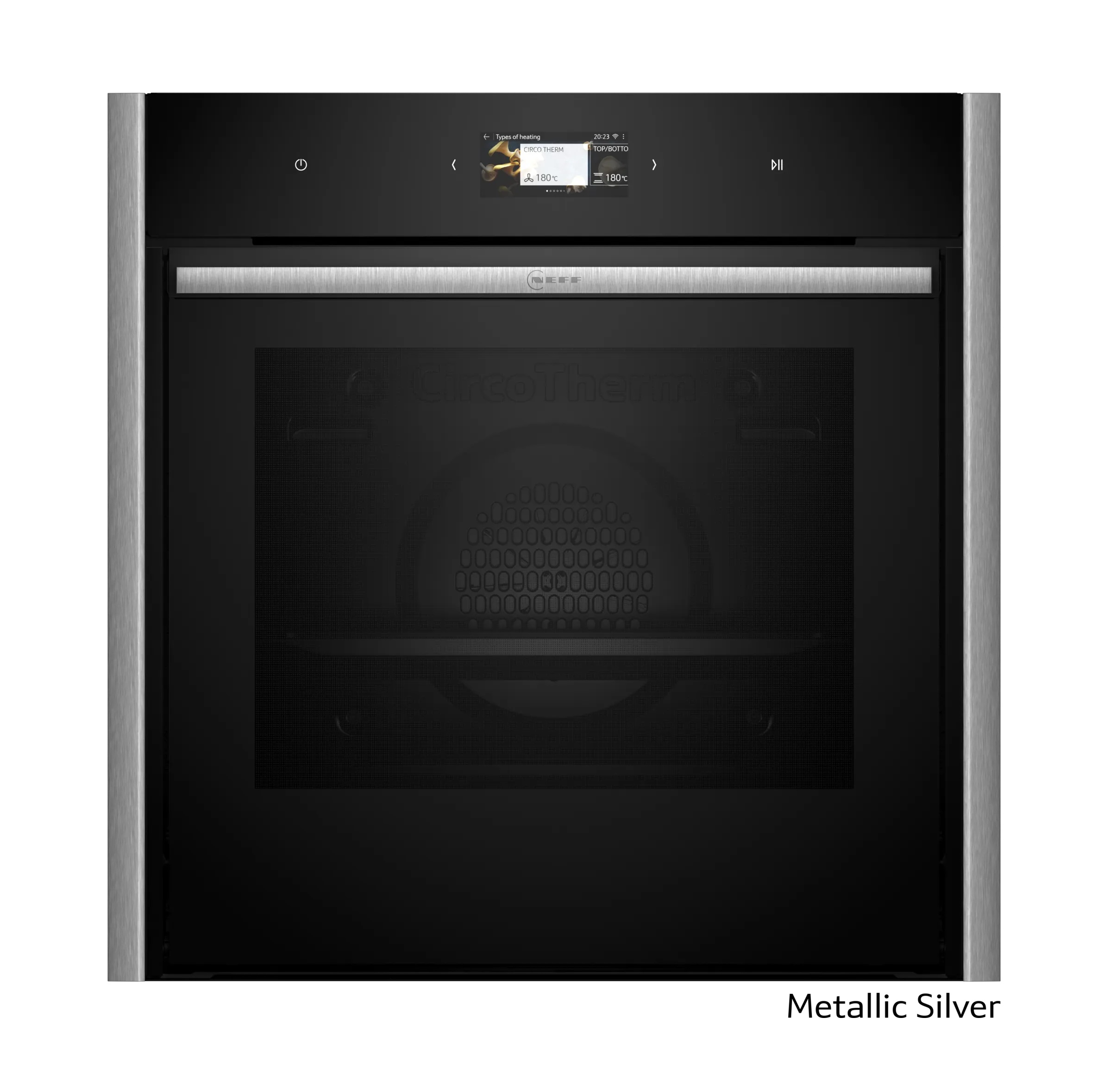 Neff Εντοιχιζόμενος Φούρνος Ανω Πάγκου Flex Design B69CS3AY0 71lt Metallic Silver