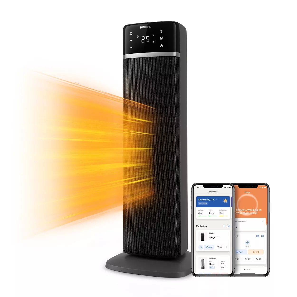 Philips Αερόθερμο Κεραμικό Δαπέδου CX5120/11 με Wi-Fi 2000W