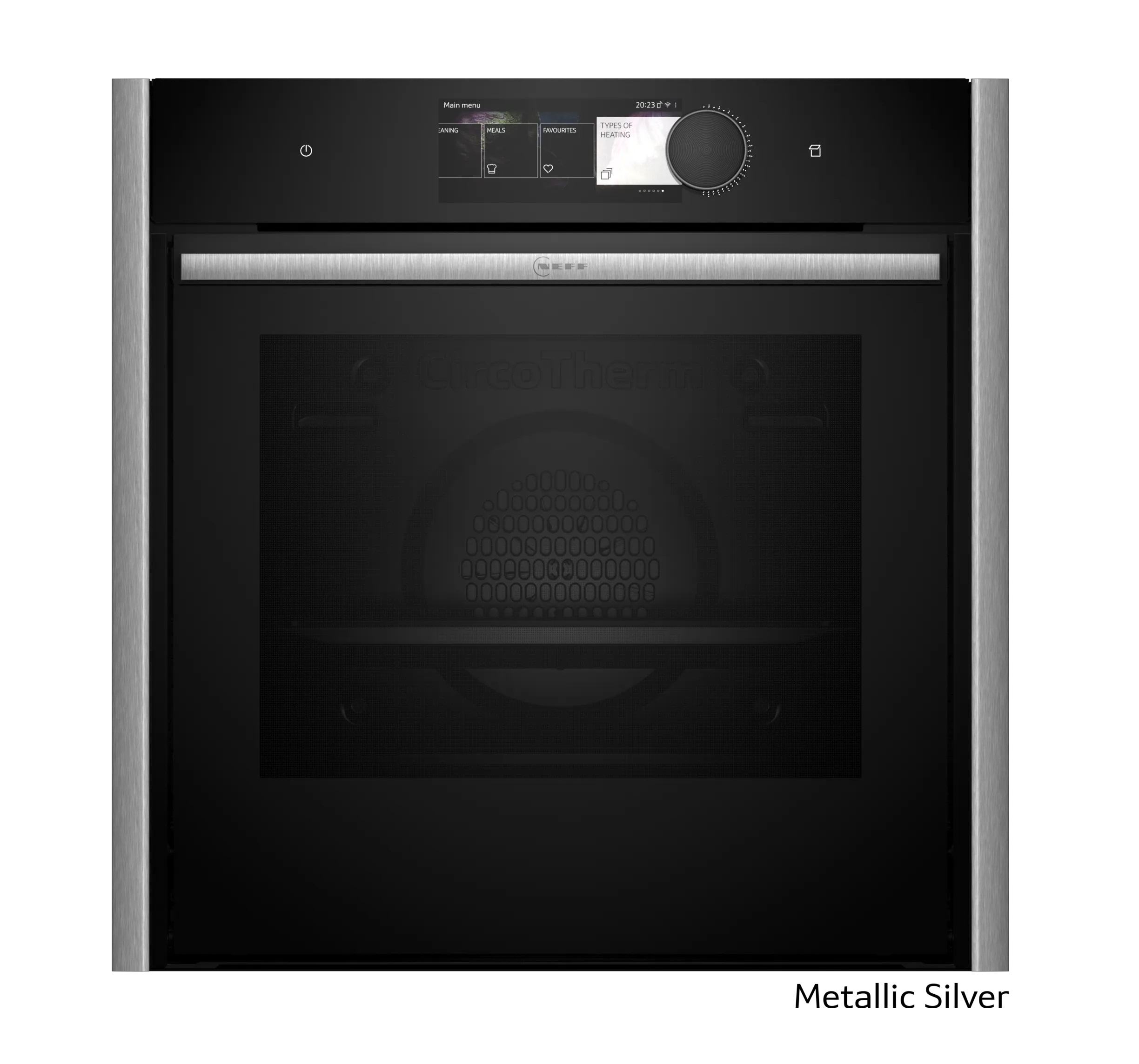 Neff Εντοιχιζόμενος Φούρνος Ανω Πάγκου Flex Design B69VY7MY0 71lt με Λειτουργία Ατμού Metallic Silver