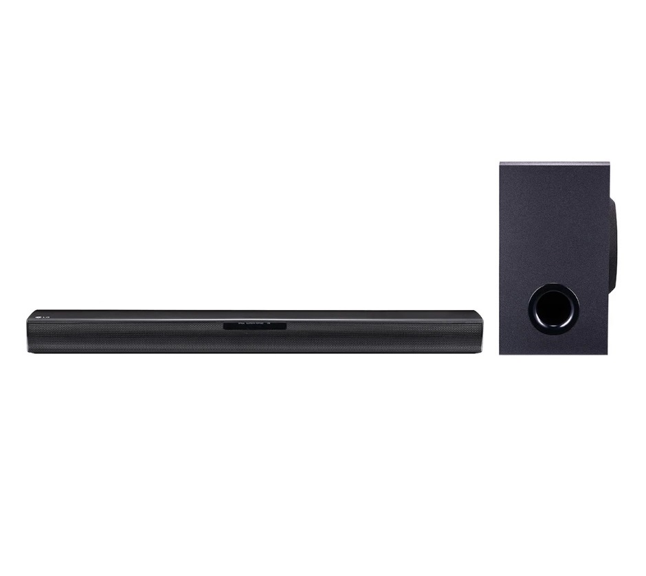 LG Soundbar SQC1 160W 2.1 με Ασύρματο Subwoofer, Bluetooth και Τηλεχειριστήριο Μαύρο