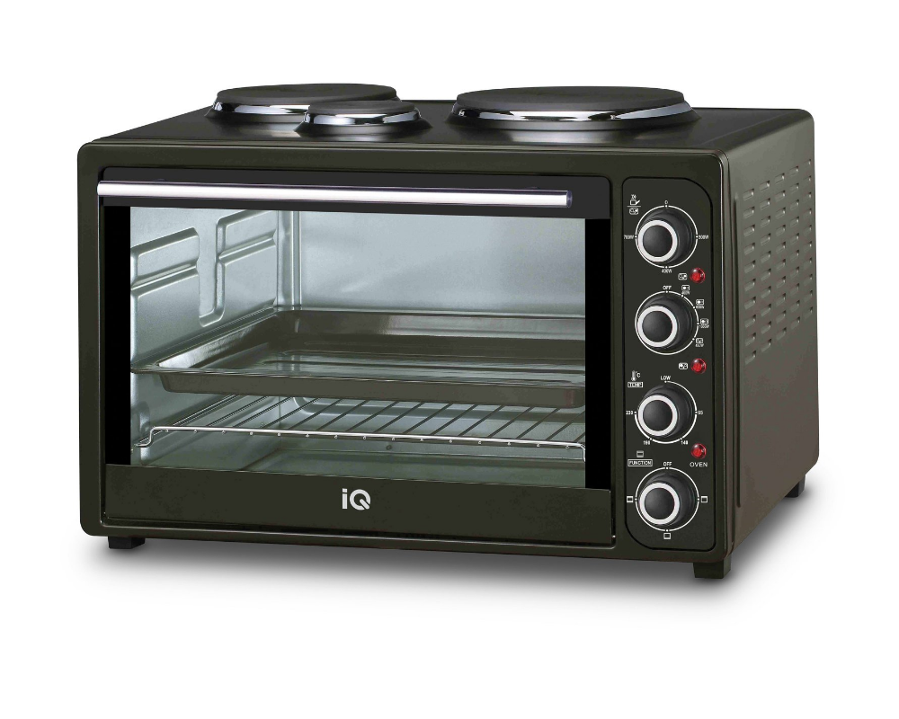 IQ Ηλεκτρικό Φουρνάκι KC-1241 45lt με 3 Εστίες Black