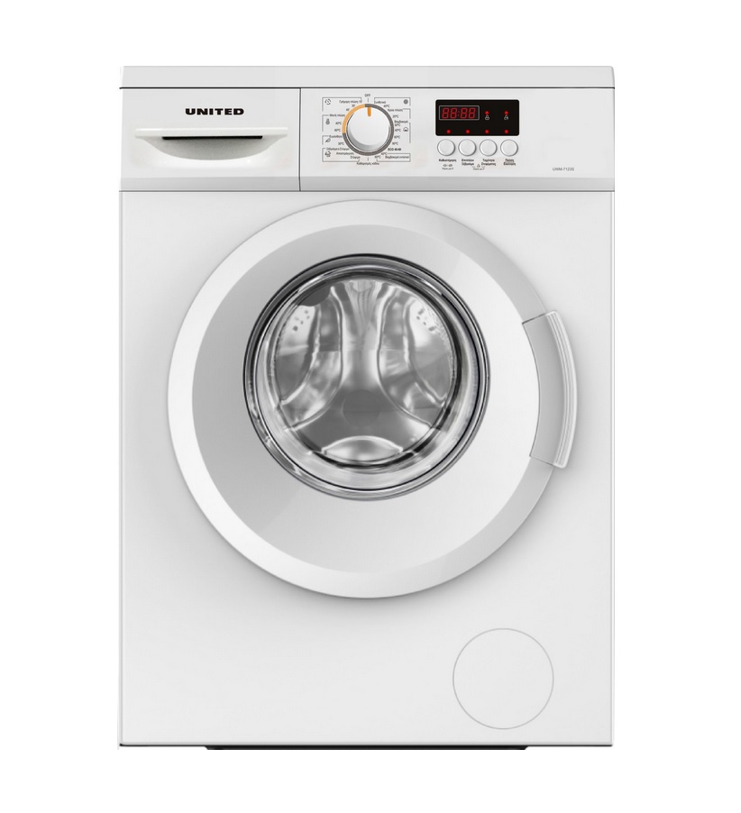 United Πλυντήριο Ρούχων UWM-7123S (7kg 1200rpm)