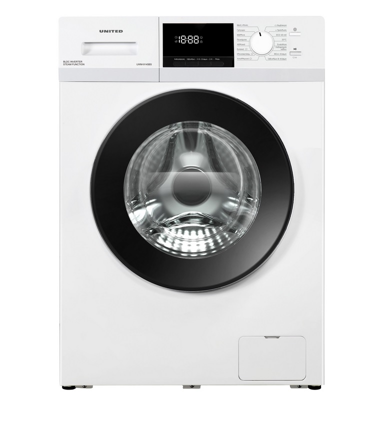 United Πλυντήριο Ρούχων UWM-9145BS (9kg 1400rpm A)