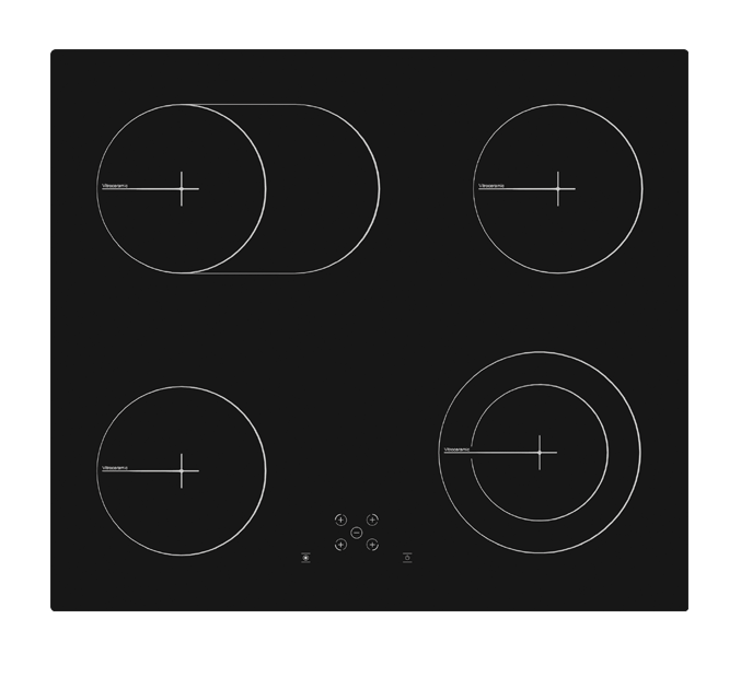 Philco Αυτόνομη Κεραμική Εστία PCH-64 (58,8cm)