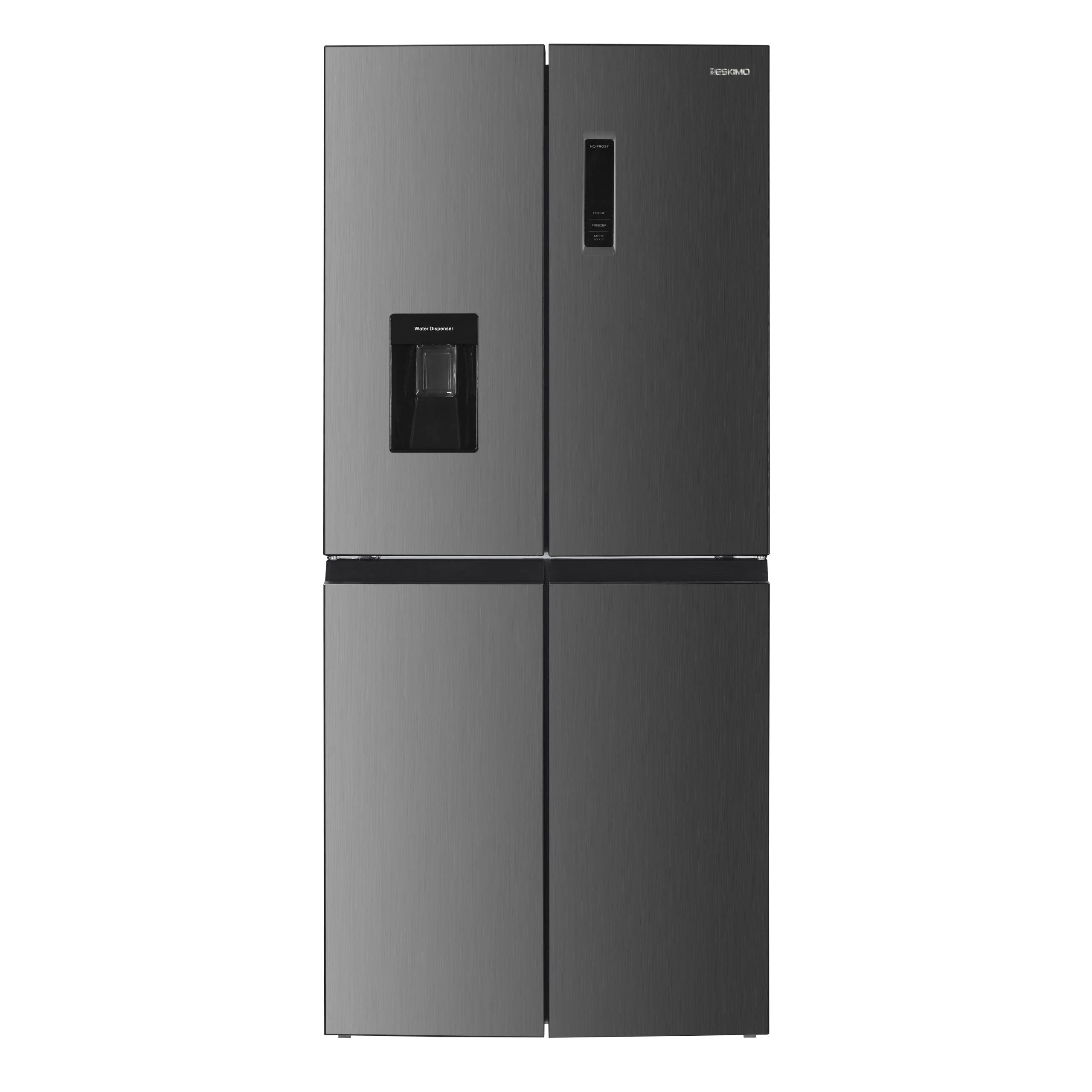 Eskimo Ψυγείο Ντουλάπα ES RCD421EIN Full No Frost 419Lt Υ180xΠ79xΒ70εκ. Inox