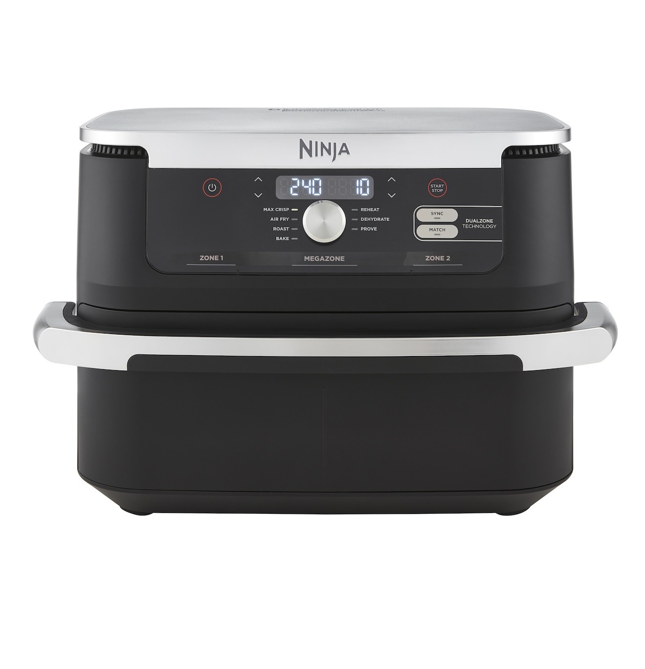 Ninja Φριτέζα Αέρος AF500EU με Διπλό Κάδο 10.4lt Μαύρη