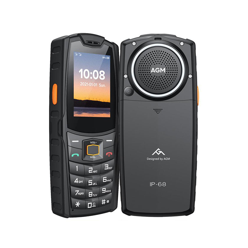 AGM Κινητό Τηλέφωνο M6 (120087-0001) Μαύρο αδιάβροχο, ανθεκτικό σε πτώση IP68/IP69K, Dual Sim με Bluetooth, USB, SD, FM, 4G