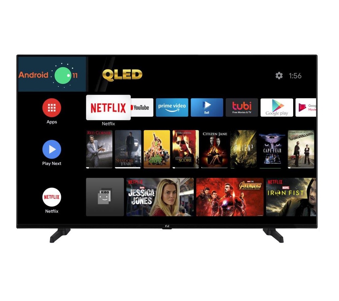 F&U Τηλεόραση Smart FLQ5022UH 4K UHD QLED Android 50'' 