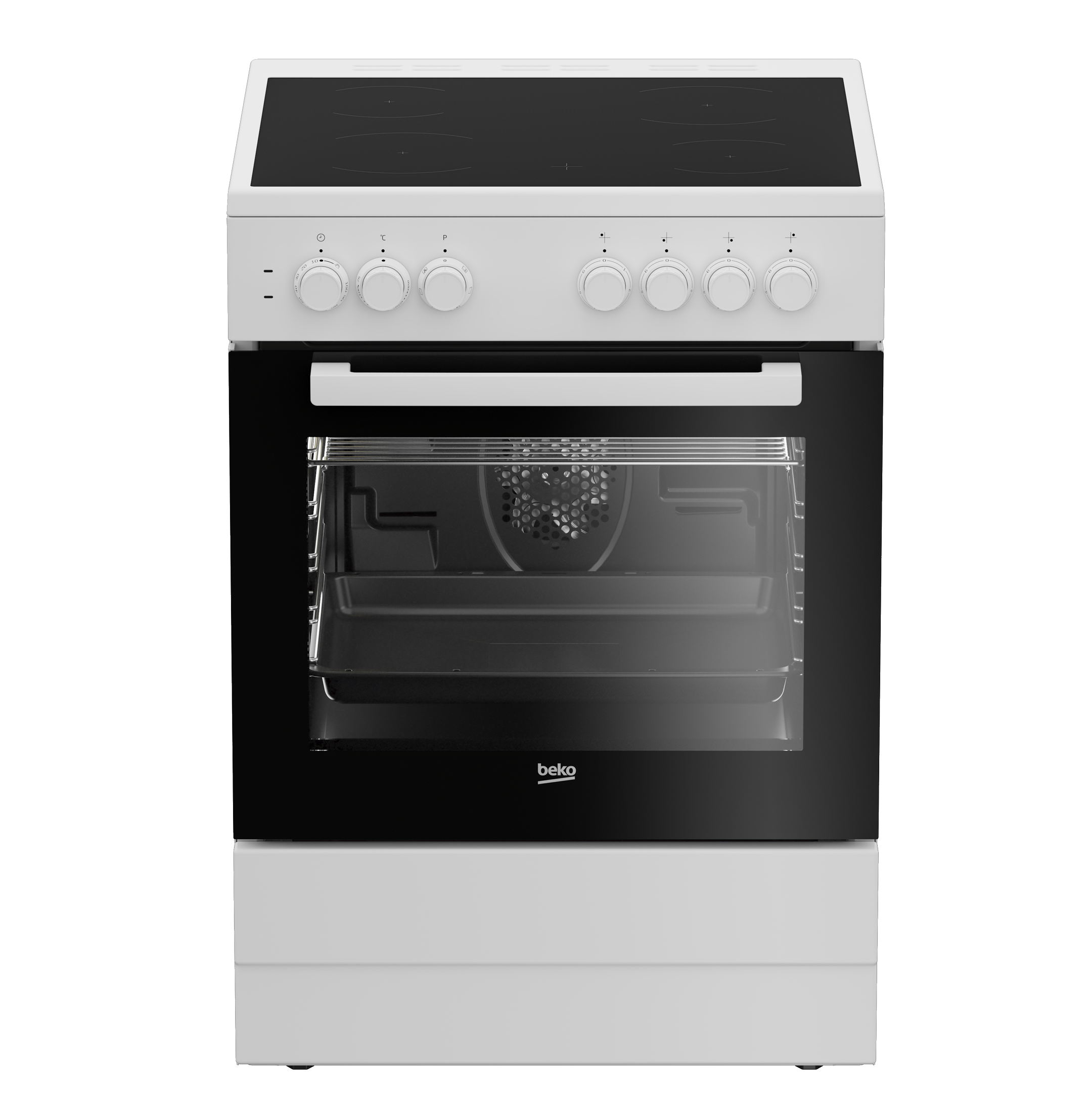 Beko Κεραμική Κουζίνα CUV 6710 B Λευκή