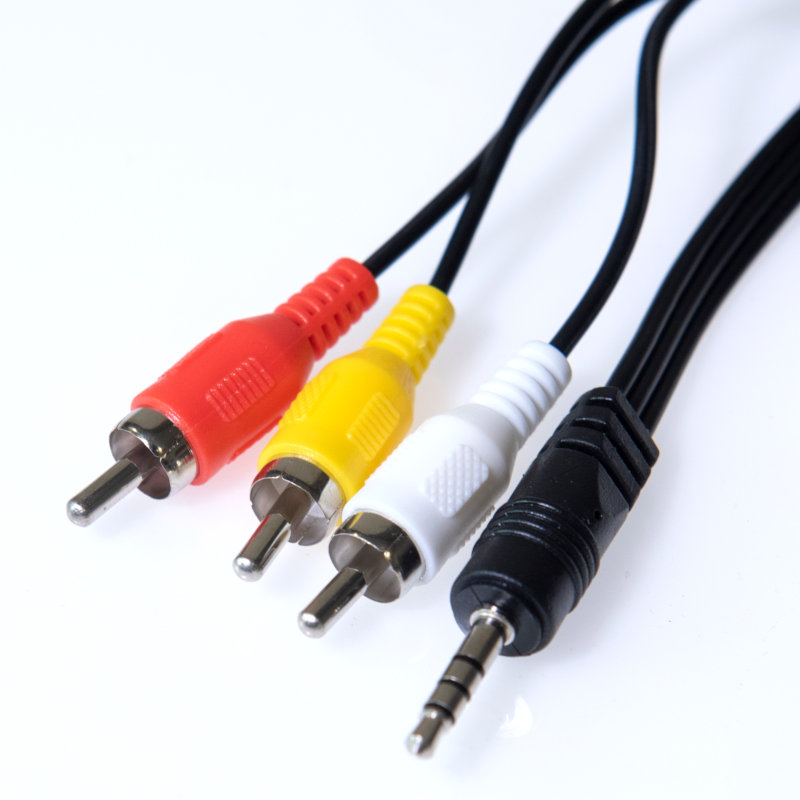 Osio Καλώδιο OSK-1116 3.5 mm - 17 mm σε 3 AV RCA - 1 m (1121301-0003)