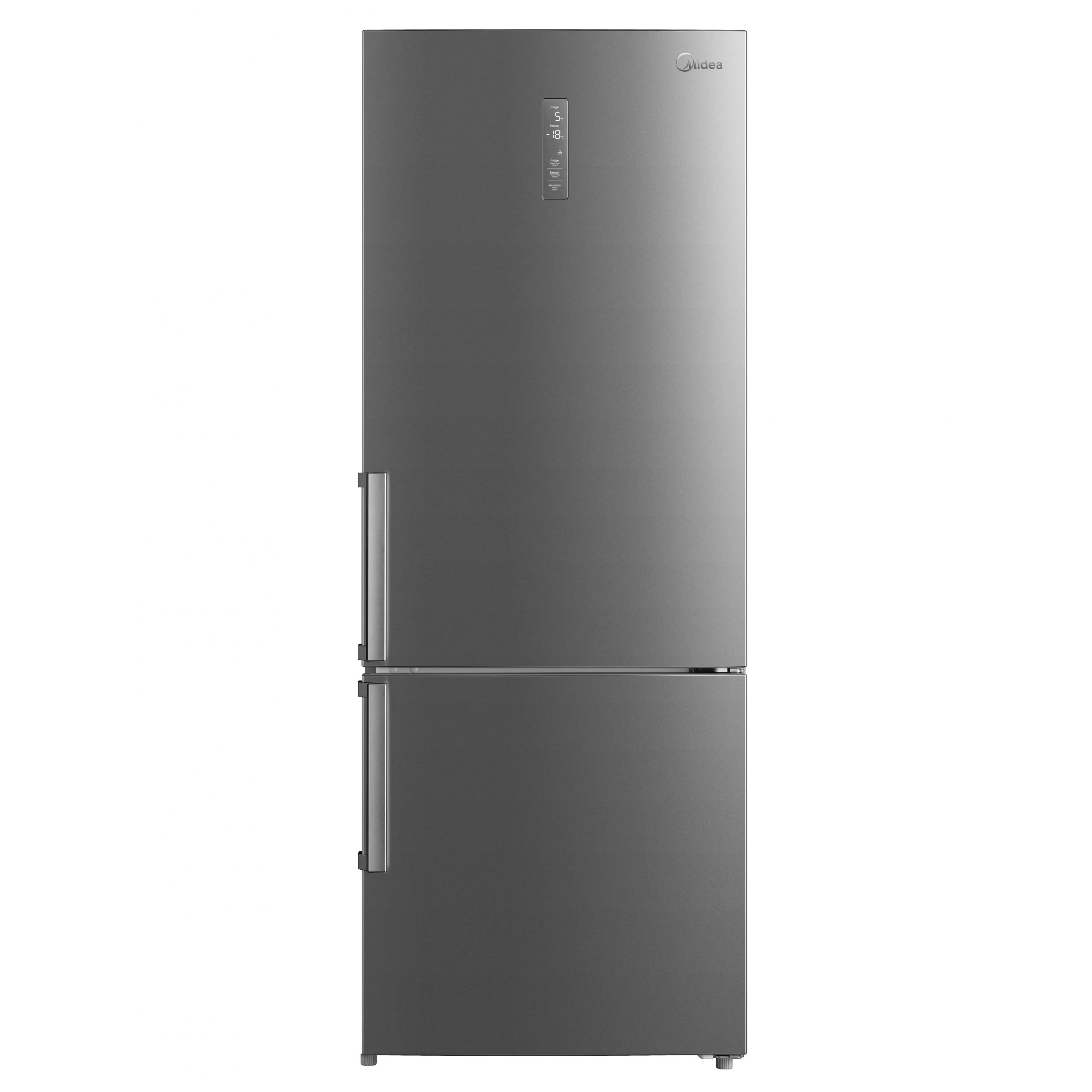 Midea Ψυγειοκαταψύκτης MDRB593FGE02 Total No Frost 435Lt Υ188xΠ70xΒ66,6εκ. Inox