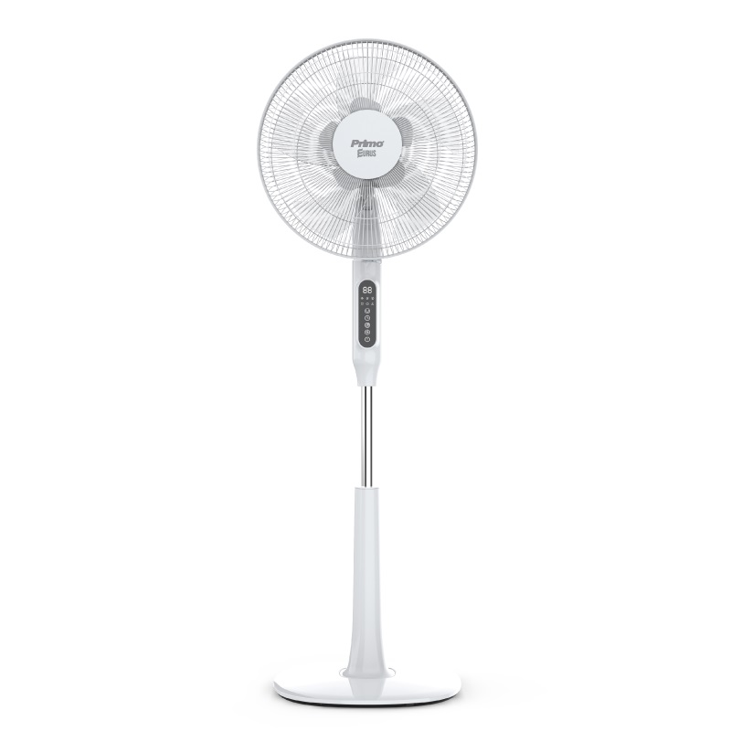 Primo Ανεμιστήρας Ορθοστάτης PRSF-80614D (800614) DC 30W Διαμέτρου 40cm με Τηλεχειριστήριο Λευκός