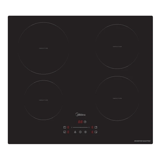 Midea Αυτόνομη Επαγωγική Εστία MIH740F238K0 (59cm)