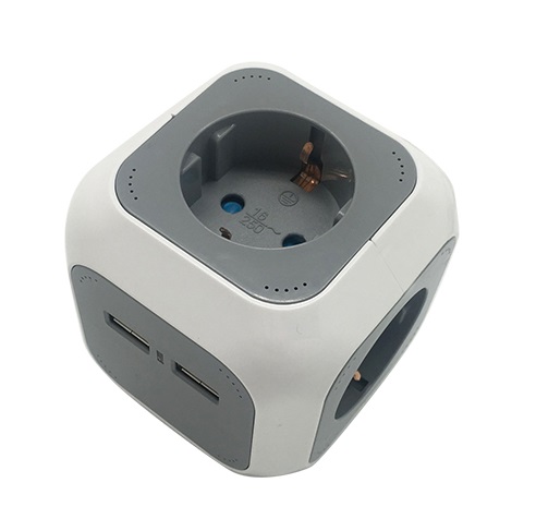 Bormann Πολύμπριζο PowerCube BCR1135 (066323) 4 Θέσεων Και 2 Usb