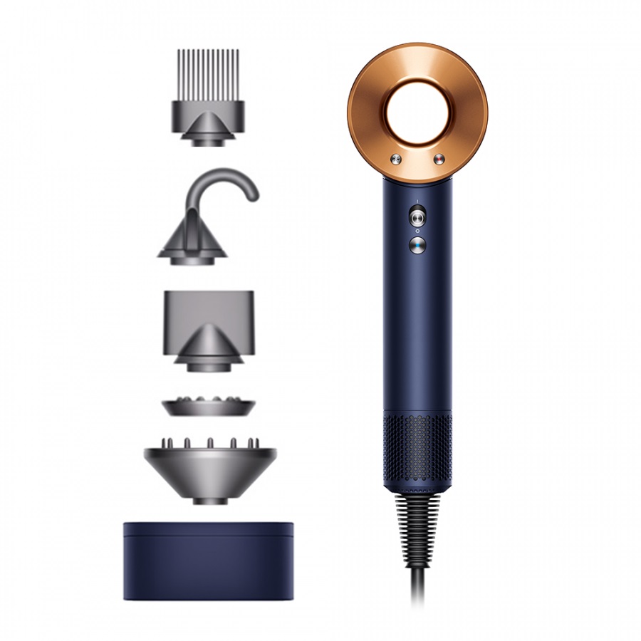 Dyson Σεσουάρ Μαλλιών HD07 Supersonic 412525-01 (87339) Dark Blue/Dark Blue/Bright Copper (Gift Pack