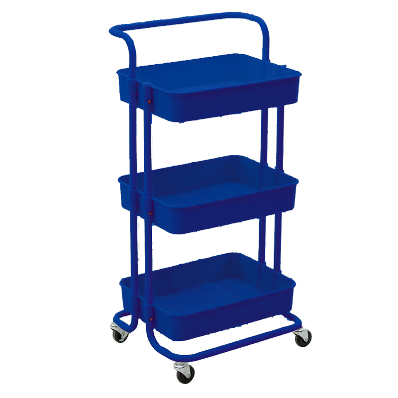 BORMANN ELITE Τρόλει Κουζίνας BPC2272 (066187) Μεταλλικό 43x36x86cm Μπλε