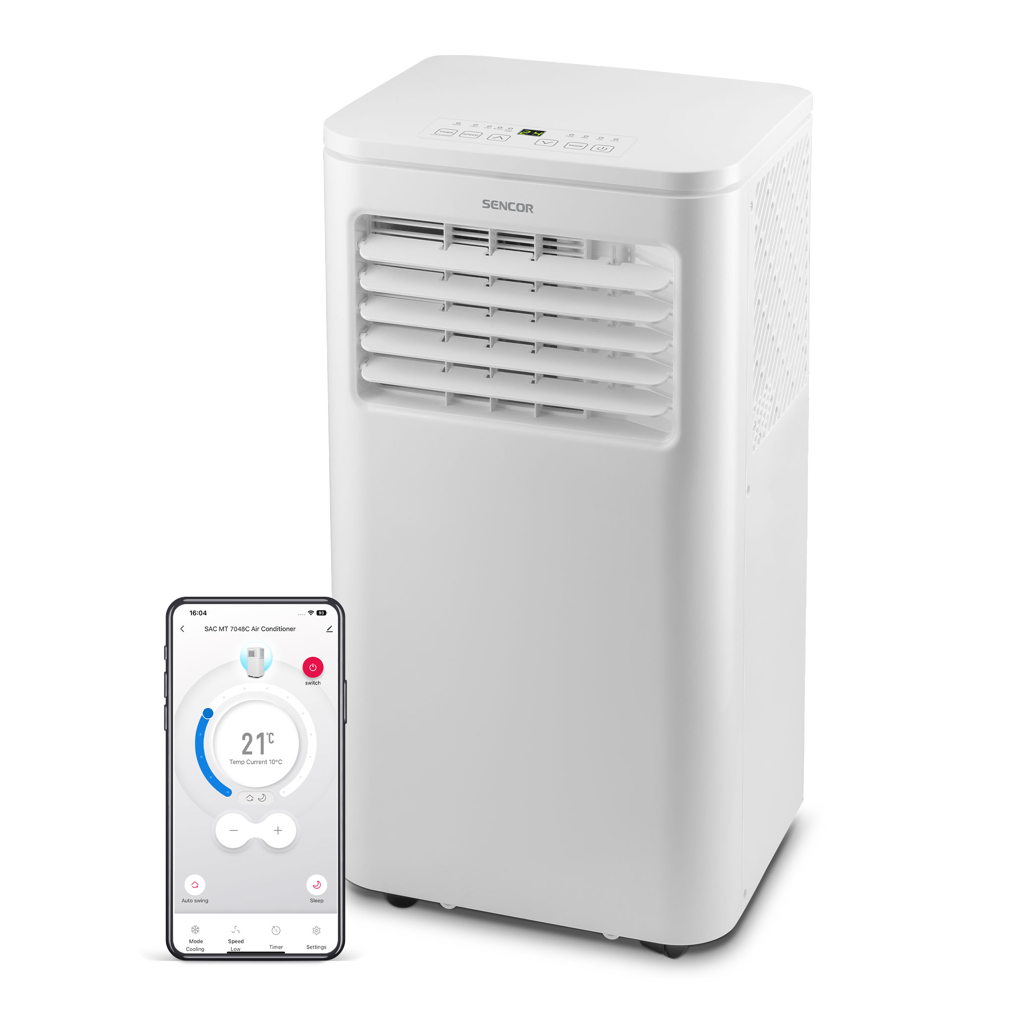 Sencor Φορητό Κλιματιστικό SAC MT7048C 7000Btu με Wi-Fi