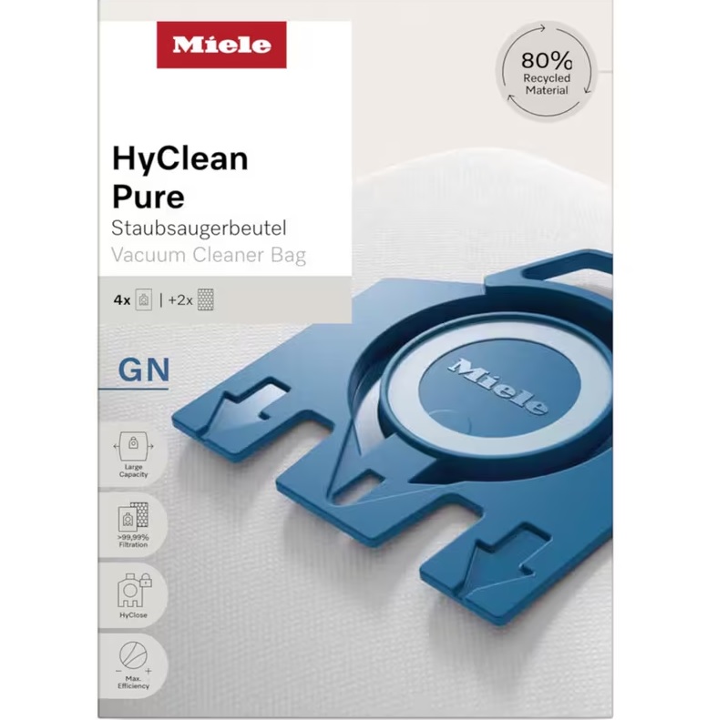 Miele Σακουλες Ηλεκτρικής Σκούπας HyClean Pure GN 4 Τμχ