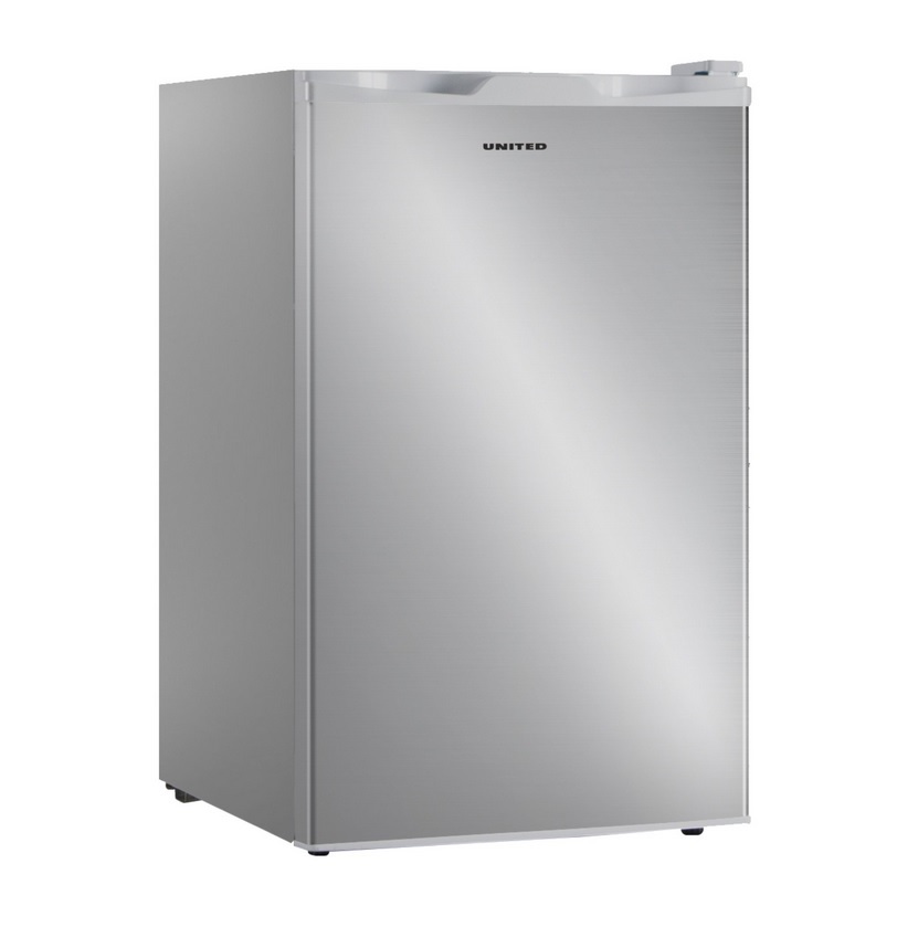 United Ψυγείο Μονόπορτο UND-0851X 85lt Υ82,5xΠ45,3xΒ45,5εκ. Inox