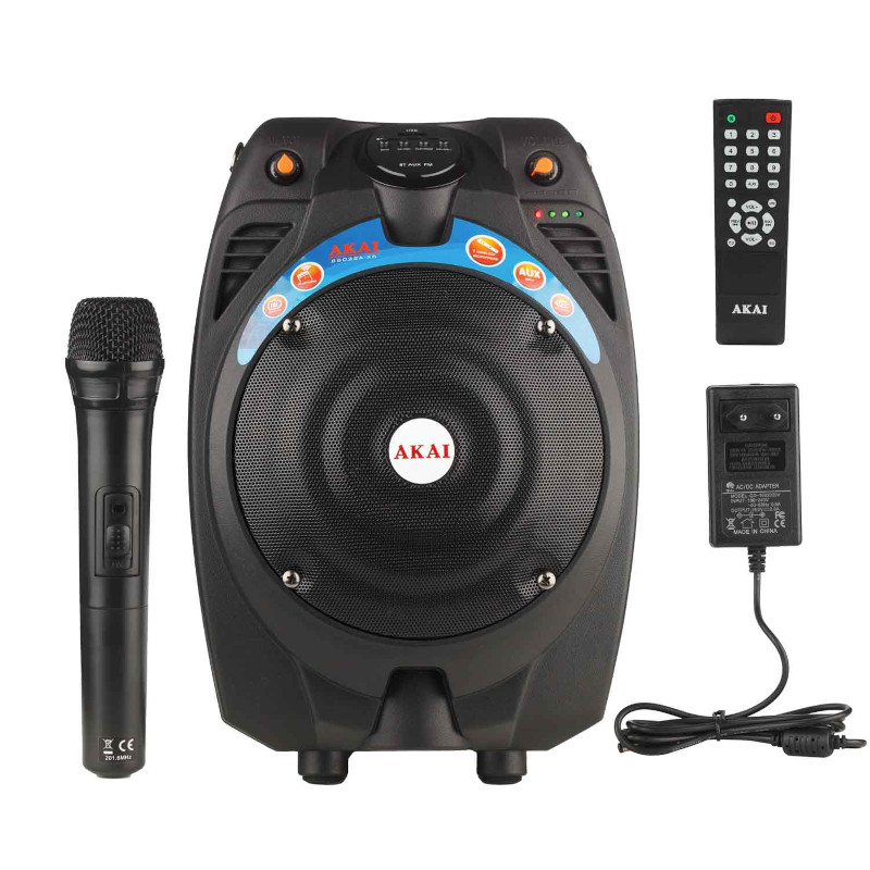Akai Φορητό Ηχείο SS022A-X6 (14882-0226) με Karaoke και Ασύρματo Μικρόφωνo 