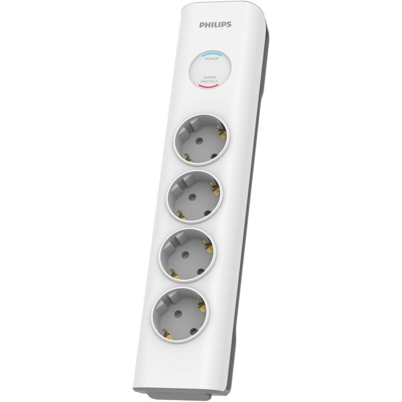 Philips Πολύπριζο Ασφαλείας SPN7040WA/GRS (1150100-0003) 4 θέσεων