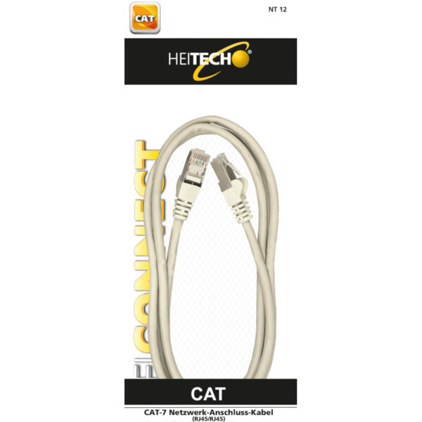 Heitech Καλώδιο Δικτύου Cat-7 (197101-0012) RJ45 σε RJ45 3m