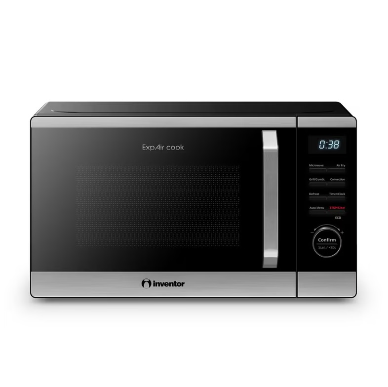 Inventor Φούρνος Μικροκυμάτων ExpAir Cook MWO-AF-23LT-BD με Λειτουργία Air Fryer 23lt Μαύρος