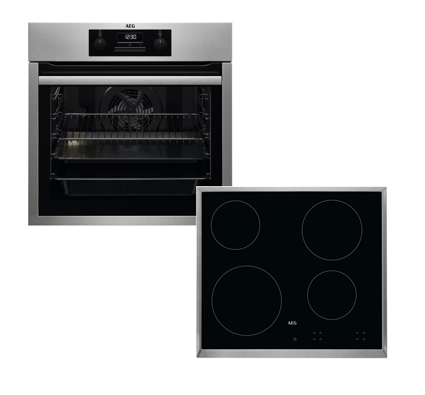 AEG Σετ Φούρνος BES33111XM + Εστία HK624000XB