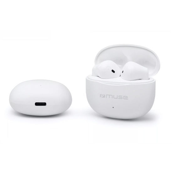 Muse Ακουστικά Bluetooth M-270 (230202) True Wireless Λευκά