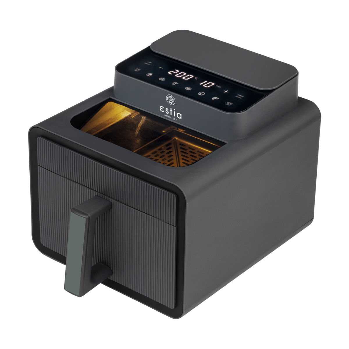 ESTIA Φριτέζα Αέρος Recta Fry 06-23942 με Κάδο 7lt 1600W Μαύρη