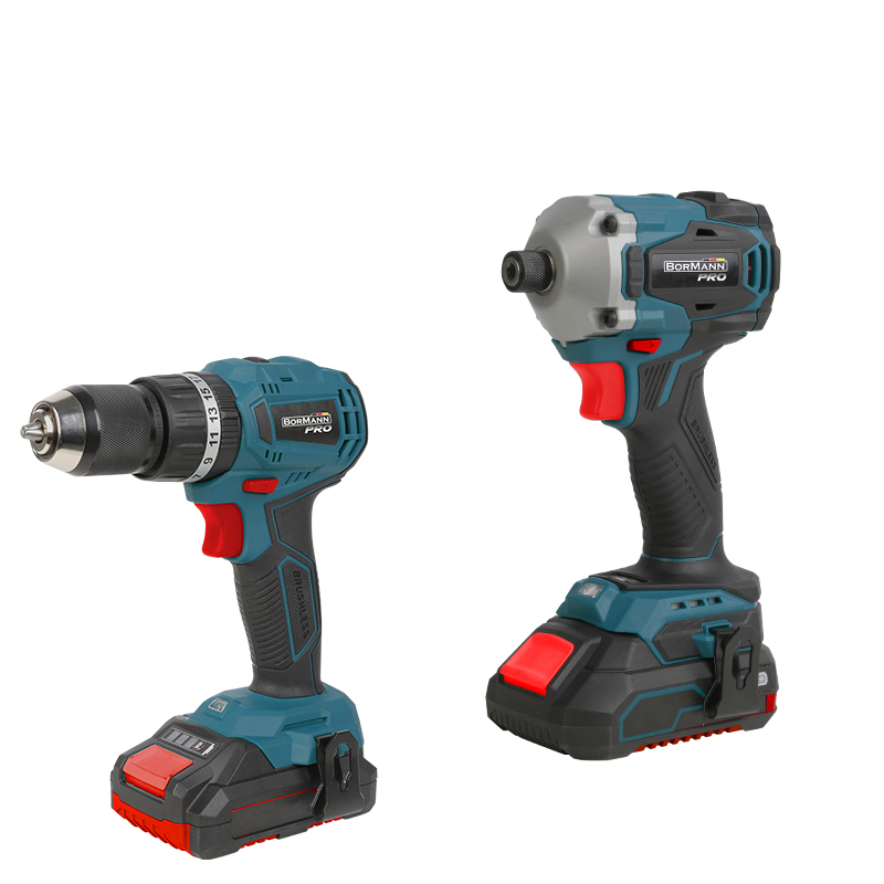 BORMANN Pro BORMANN Pro BBP5003 Σετ Δραπ/βιδο Κρουστικό Compact Brushless 20V & Παλμικό Κατσαβίδι & X2 Μπαταρίες